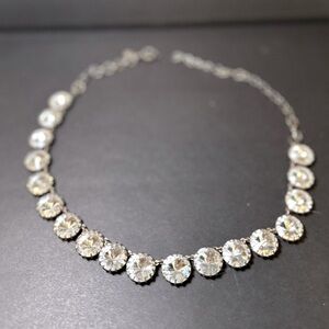 j.crew Statement necklace with Clear Rivoli Rhinestones